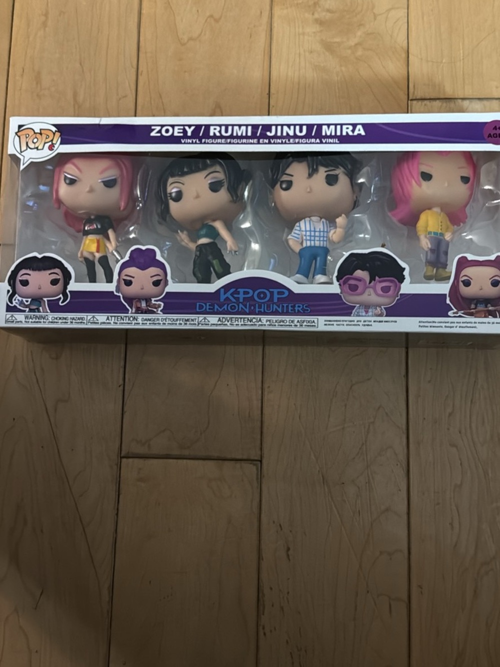 Funko K-Pop Demon-Hunters 4-Pack - Pink, Black, Yellow, Blue, Purple